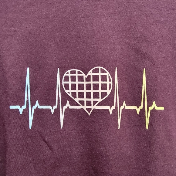 Heartbeat Lifeline Front-Tie T-Shirt NWOT - Picture 7 of 8